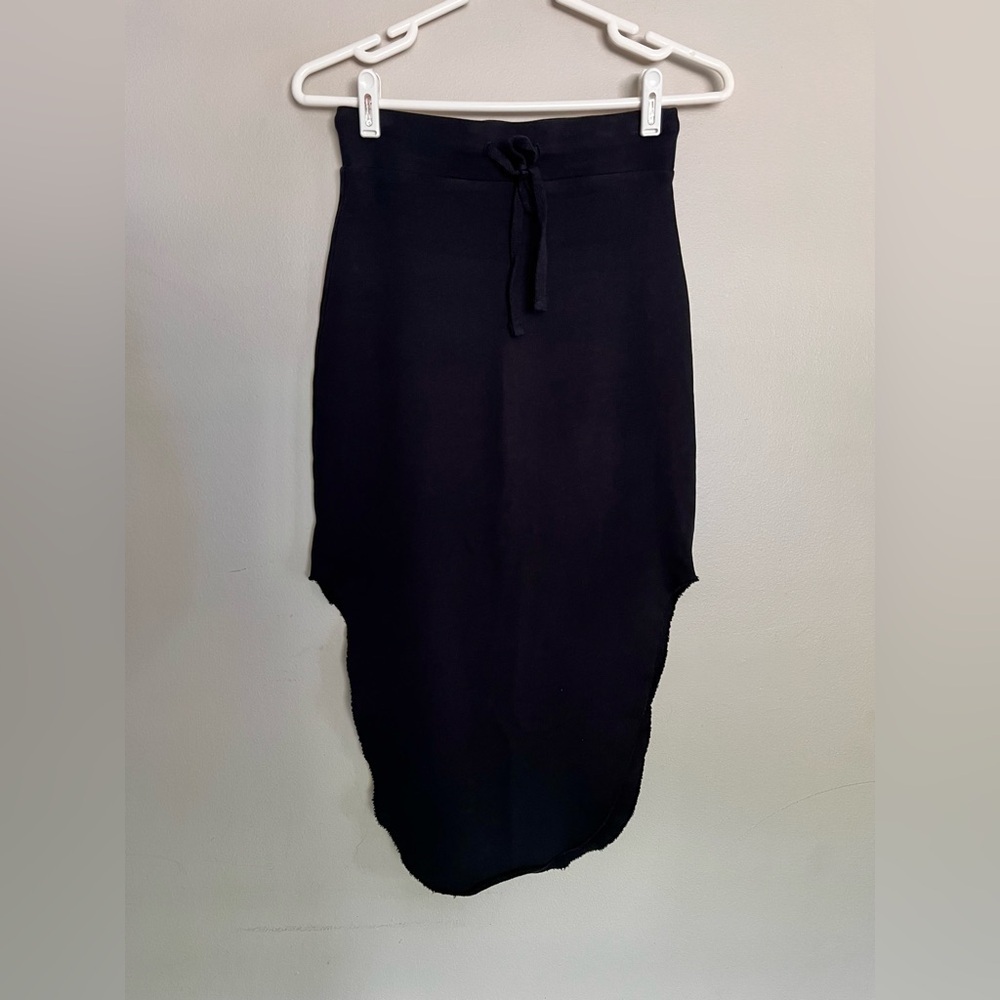 Frank &Eileen Tee Lab Donegal Unforgettable Skirt Triple Fleece Black Size XS - Picture 4 of 7